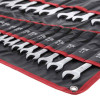 Set of combination keys, 25 pcs. (Cover) 6-32mm CrV Intertool HT-1200