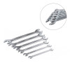 Set of combination keys 6 pcs. 6-17 mm Cr-V, satin-chrome coating; DIN3110, STORM Intertool XT-1101