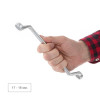 Set of socket wrenches 6 pcs. 6-17 mm Cr-V, satin-chrome coating; DIN838 STORM Intertool XT-1201