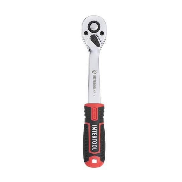 Ratchet handle with 72 teeth 3/8, Cr-V STORM Intertool ET-8002