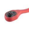 72 Teeth Ratchet Handle 1/4 Curved CrV (Professional) Intertool HT-2107