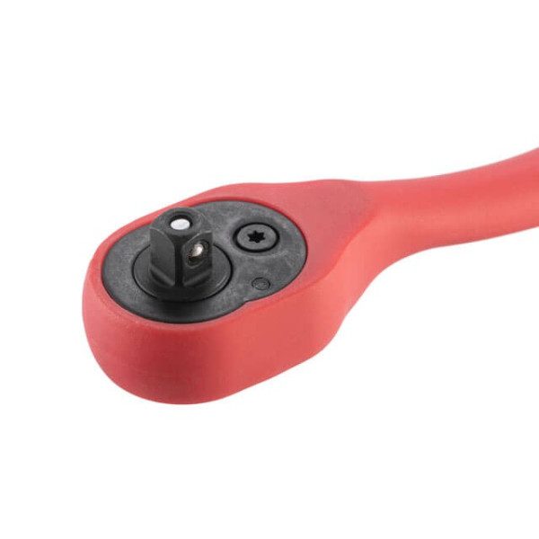 72 Teeth Ratchet Handle 1/4 Curved CrV (Professional) Intertool HT-2107