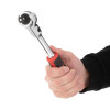The handle with a ratchet mechanism is rotary, 72 teeth 1/2, Cr-V STORM Intertool ET-8009