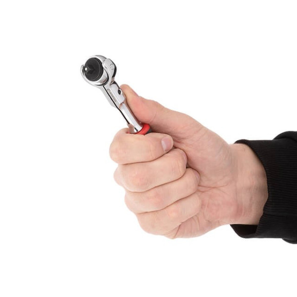 Handle with ratchet mechanism, 72 teeth 1/4, Cr-V STORM Intertool ET-8007