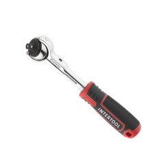 Handle with ratchet mechanism, 72 teeth 1/4, Cr-V STORM Intertool ET-8007
