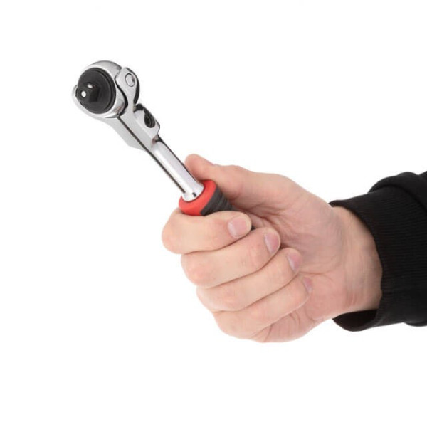 Handle with a ratchet mechanism, 72 teeth 3/8, Cr-V STORM Intertool ET-8008