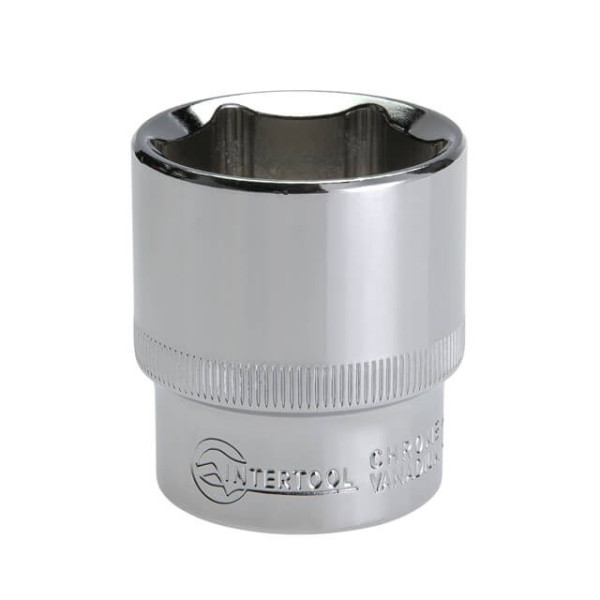 Головка шестигранна 1/2 30 мм x 44 мм CrV Intertool ET-0030