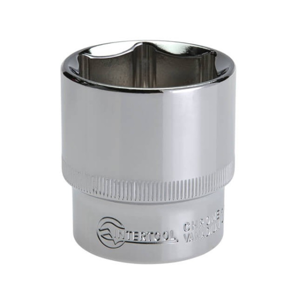 Головка шестигранна 1/2 32 мм x 44 мм CrV Intertool ET-0032