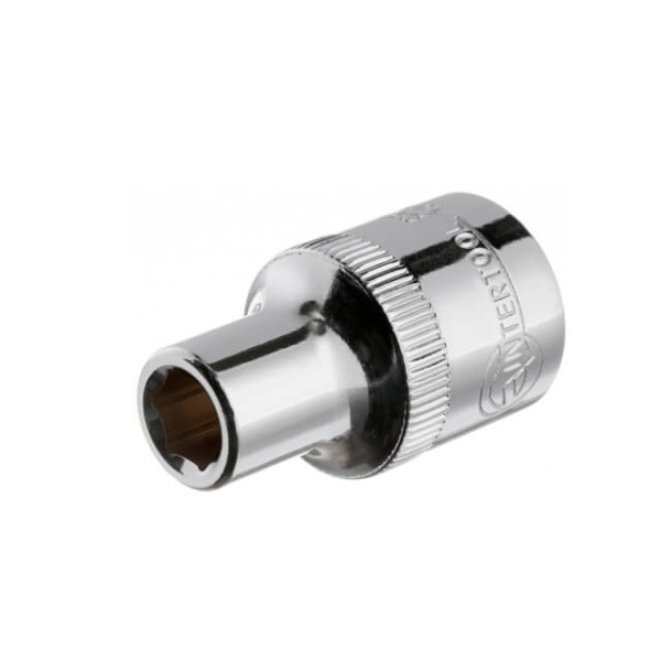 Головка шестигранна 1/2 8 мм x 38 мм CrV Intertool ET-0008
