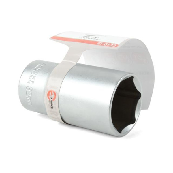 Головка шестигранная удлиненная 1/2 32 мм*78 мм CrV Intertool ET-0132