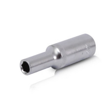 Головка шестигранна подовжена 1/2 9 мм x 78 мм CrV Intertool ET-0109