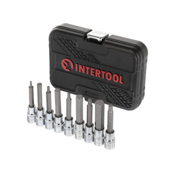 Bit set HEX 1/2 4-17, 100 mm, S2, STORM Intertool ET-8406