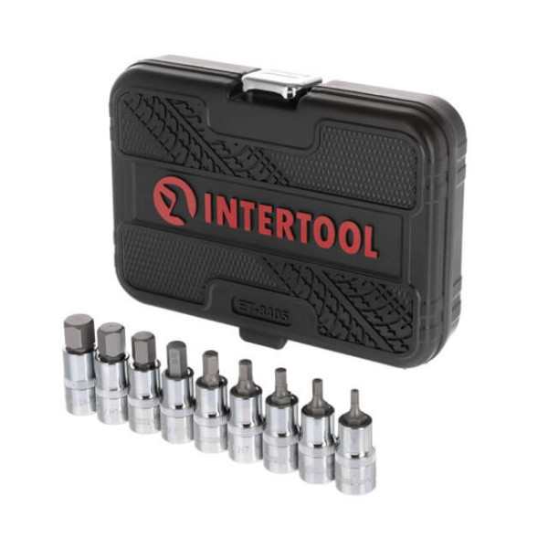 Bit set HEX 1/2 4-17, 55 mm, S2, STORM Intertool ET-8405