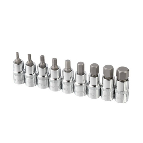 Bit set HEX 1/2 4-17, 55 mm, S2, STORM Intertool ET-8405