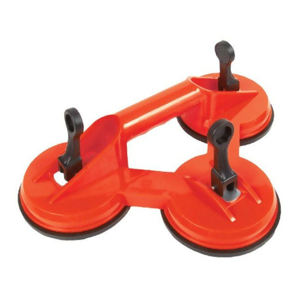 Suction cup holder for glass triple 3*120 mm max 160 kg Intertool HT-7103