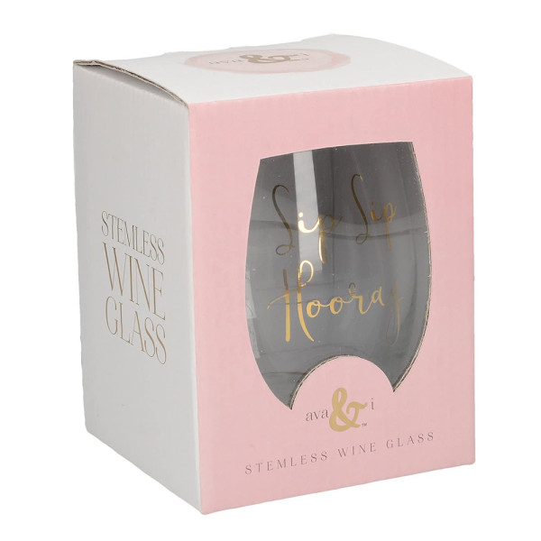 Бокал для вина без ножки CreativeTops Sip Sip Hooray Wedding Belles, 590 мл