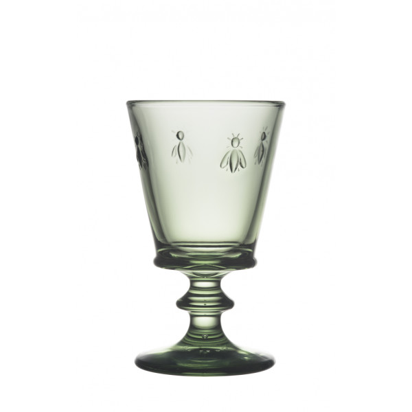La Rochere Abeille wine glass, green, h 14 cm, 240 ml