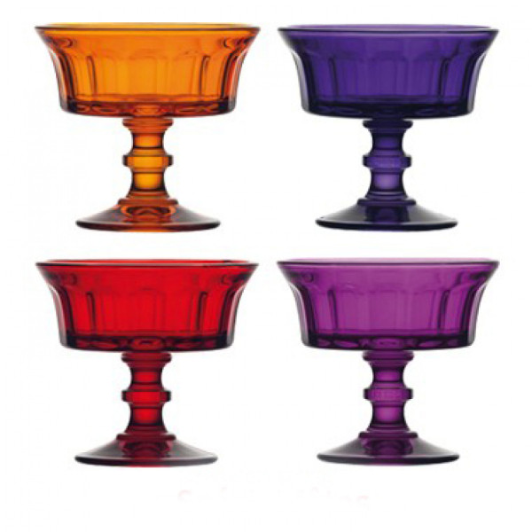Gift set of champagne glasses La Rochere ICE CREAM, 220 ml, 4 pcs.
