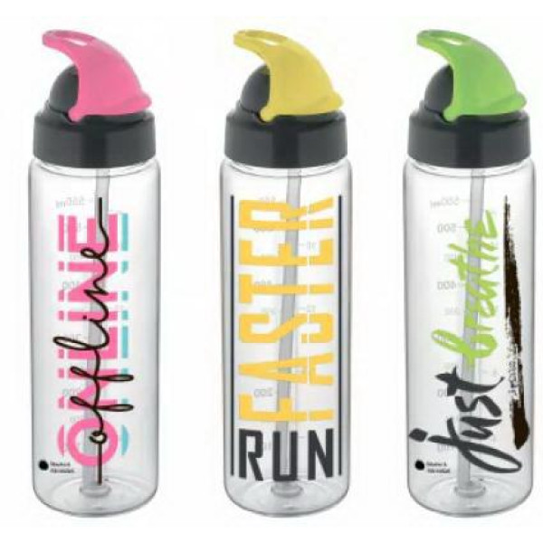 Water bottle with straw 630 ml SNT Ukraine