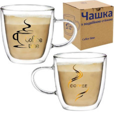 Чашка з подвійною стінкою Coffee time 240 мл SNT Україна