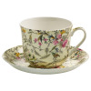 Maxwell Williams Summer Blossom KILBURN Tea Cup and Saucer, Porcelain, 17.5 x 17.5 x 9 cm, 480 ml