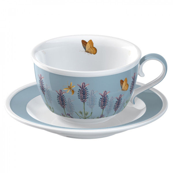 Чашка с блюдцем CreativeTops LAVENDER, фарфор, 140 мл