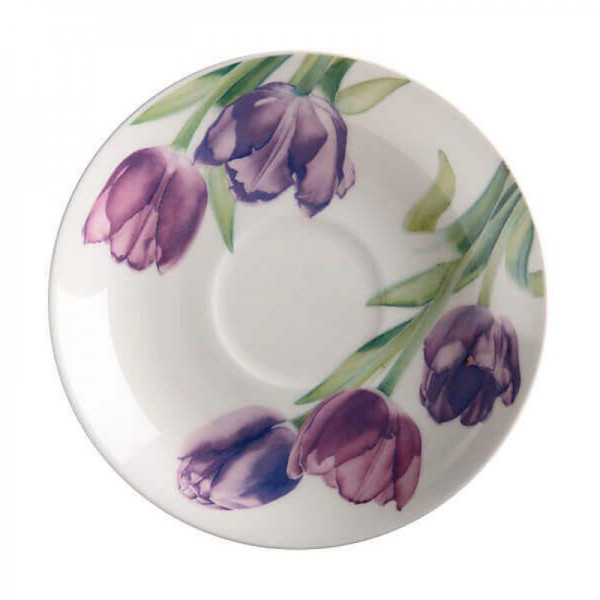 Чашка с блюдцем Maxwell Williams Tulips FLORIADE, фарфор, 480 мл