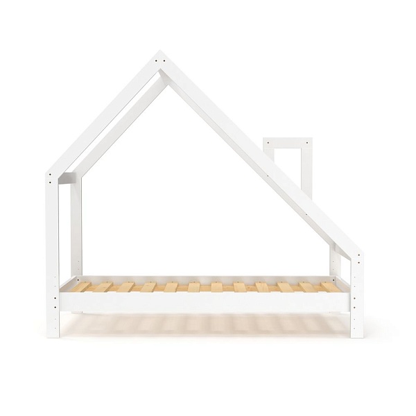 White children's bed 80x190 cm, SportBaby