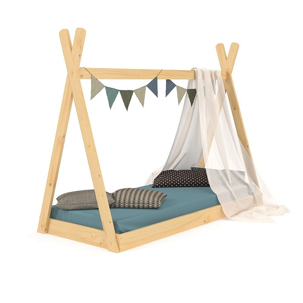 Children's bed-house Wigwam varnish 70x140, SportBaby