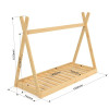 Children's bed-house Wigwam varnish 70x140, SportBaby