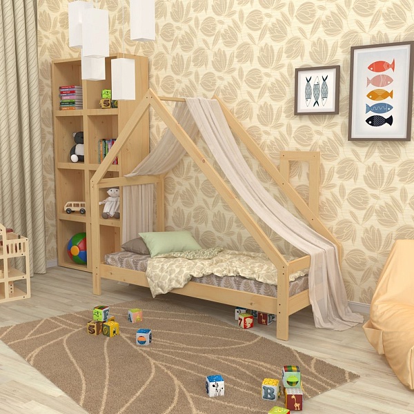 Lacquered children's bed 80x190 cm, SportBaby