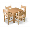 Beech children's table and chair and 4 chairs from SportBaby