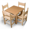 Beech children's table and chair and 4 chairs from SportBaby
