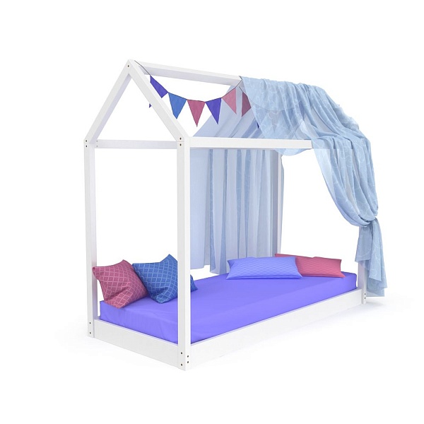 White house bed 80x190 cm SportBaby