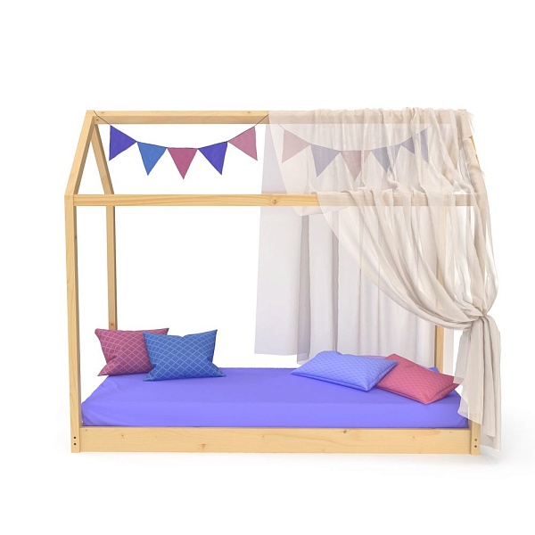 Lacquer house bed 80x190 cm SportBaby