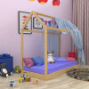 Lacquer house bed 80x190 cm SportBaby