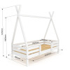 Cot house Wigwam - 2 white 80x190 cm SportBaby