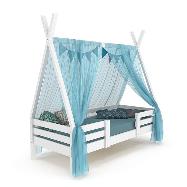 Cot house Wigwam - 2 white 80x190 cm SportBaby