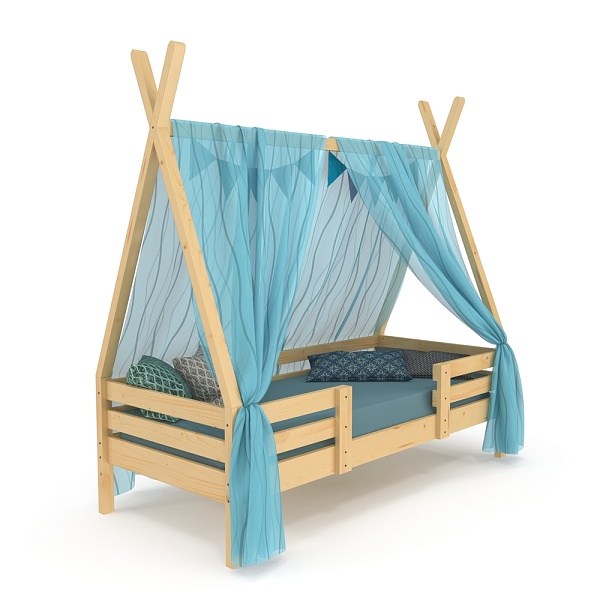 Cot house Wigwam - 2 lacquer 80x190 cm SportBaby