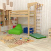 Sports loft bed (Children's sleep 11) 80x190 cm SportBaby