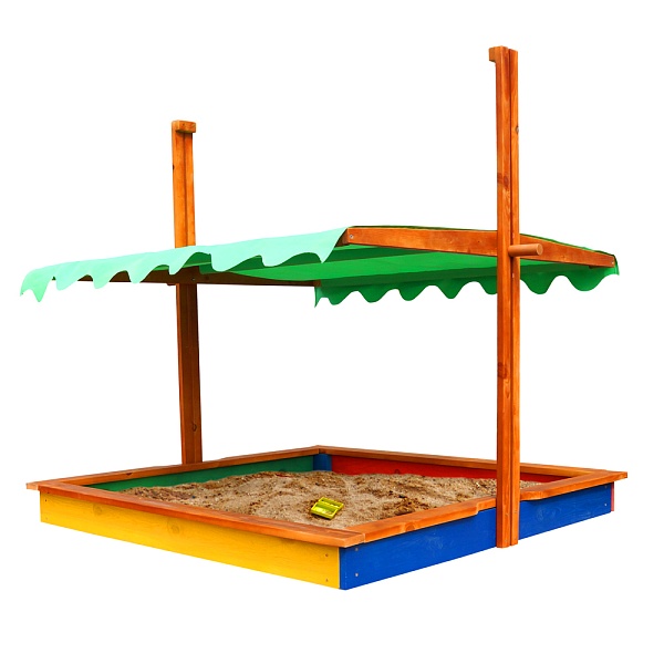 Children's sandbox 24 with a cover and protection from the sun, SportBaby