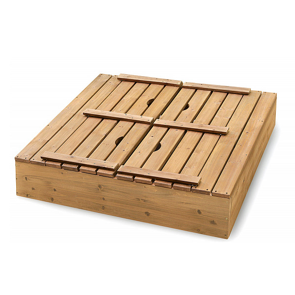 Children's sandbox with benches, back and cover 28 100x100 cm, SportBaby