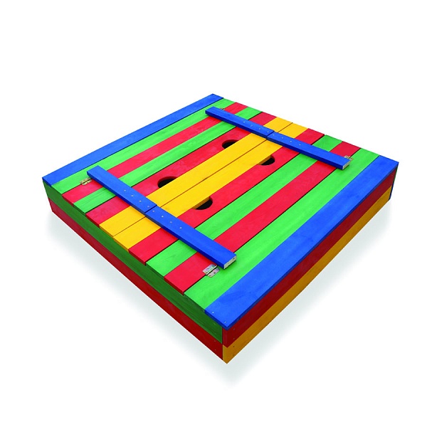 Children's sandbox with benches and back, colored, SportBaby