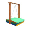 Sandbox wooden colored (roof, benches) SportBaby