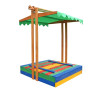 Sandbox wooden colored (roof, benches) SportBaby
