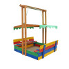 Sandbox wooden colored (roof, benches) SportBaby