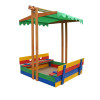 Sandbox wooden colored (roof, benches) SportBaby