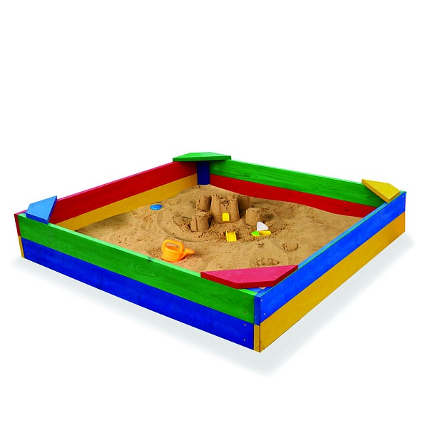 Sandbox 145x145x24 with seats in the corners of SportBaby