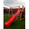 Children's playground made of wood, slide-swing-rings SportBaby-3