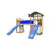 Children's playground with two slides and a gladiator net SportBaby-11